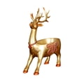 thumbnail image 3 of yotijay Cartoon Deer Statue Art Craft Ornament Desk Storage Tray Modern Resin Decorative Standing Golden, 3 of 9
