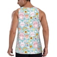 thumbnail image 3 of Fotbe Love You Rabbit Pattern Men's Quick Dry Workout Tank Top Gym Muscle Tee Fitness Bodybuilding Sleeveless T Shirt Breathable Workout Shirt-Medium, 3 of 9