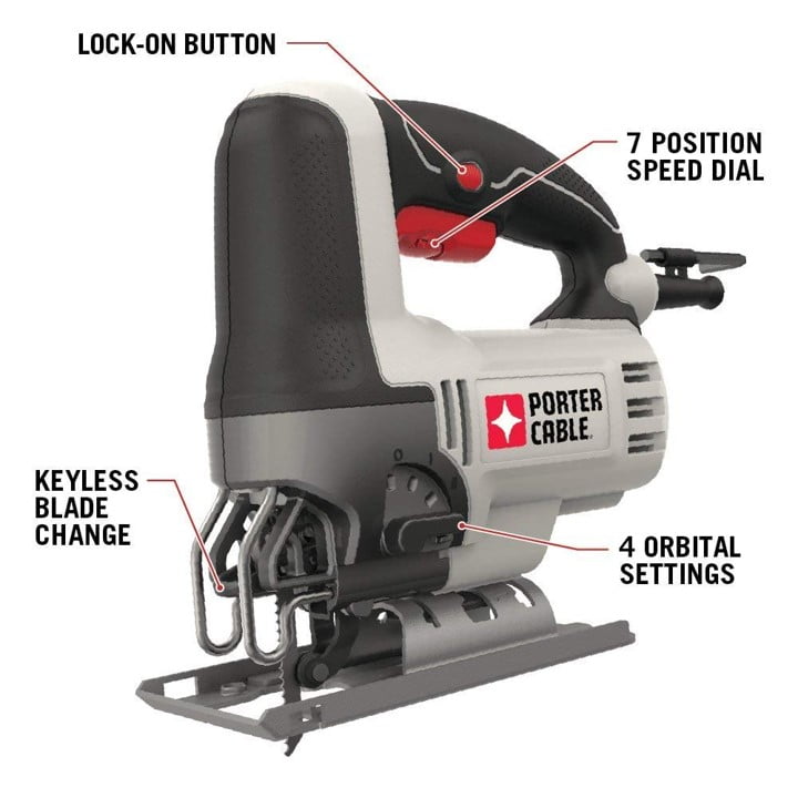PORTER-CABLE 6-Amp Variable Speed Keyless Jigsaw PORTER-CABLE 6-Amp Variable Speed Keyless Jigsaw