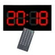 thumbnail image 4 of Reloj de pared LED 3D grande, calendario de telemando Digital, regulador de intensidad de 12/14H, de inauguración de para Fitness, numeros rojos, 4 of 9