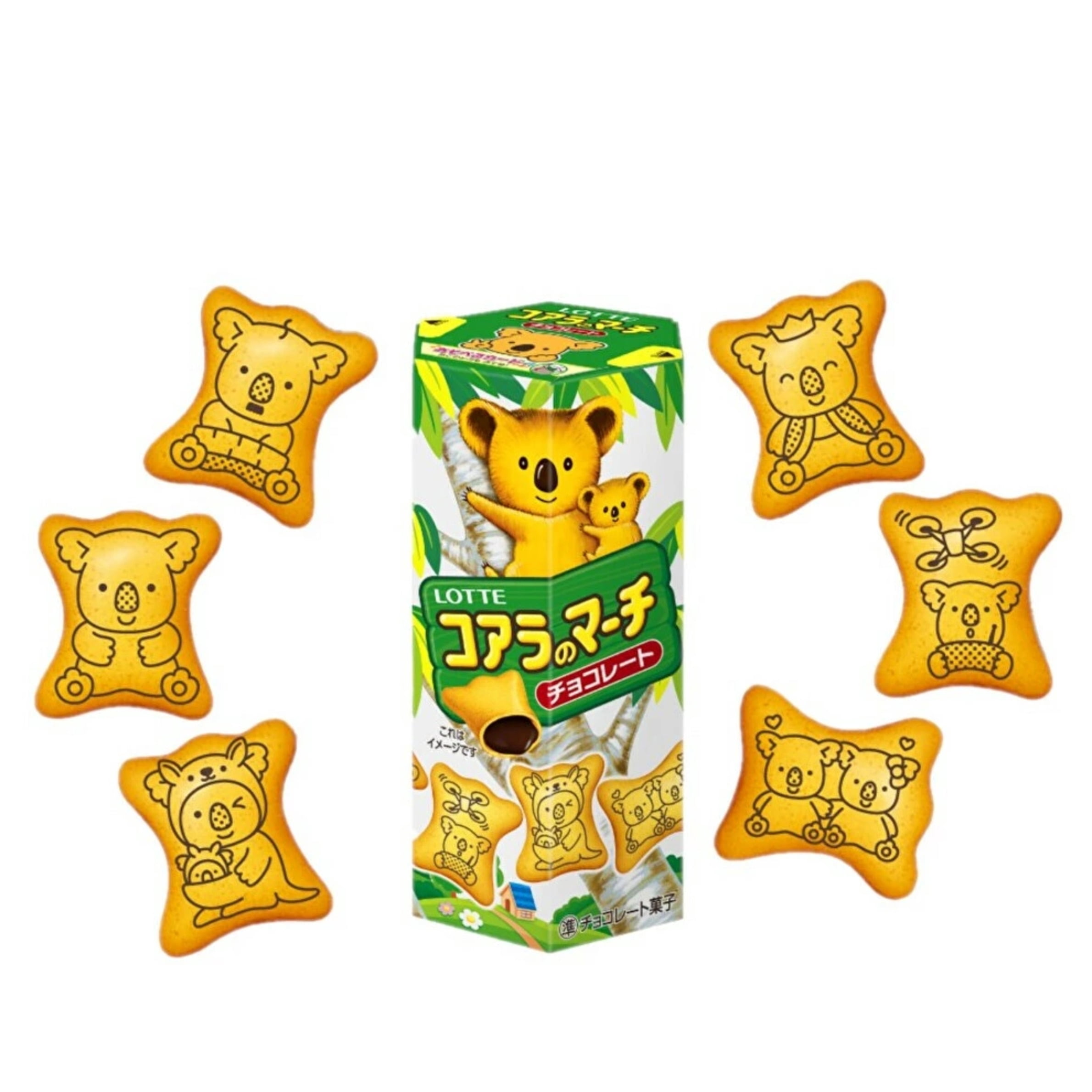 チョッコアラ Lotte Koala's March Chocolate Cookies 48g Japan Exclusive – Made