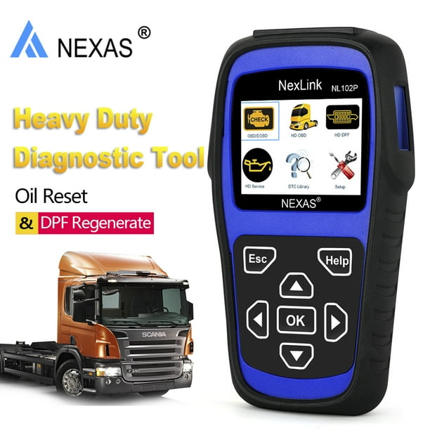 Nexas NL102 Plus Heavy Duty Truck Scan Auto OBD2 Scanner with DPF