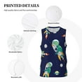 thumbnail image 3 of Rocae Astronaut Dinosaur and Space for Men's Basketball Jersey Lightweight and Breathable Athletic Tank Top,Quick-Drying Sports Jersey XX-Large, 3 of 9