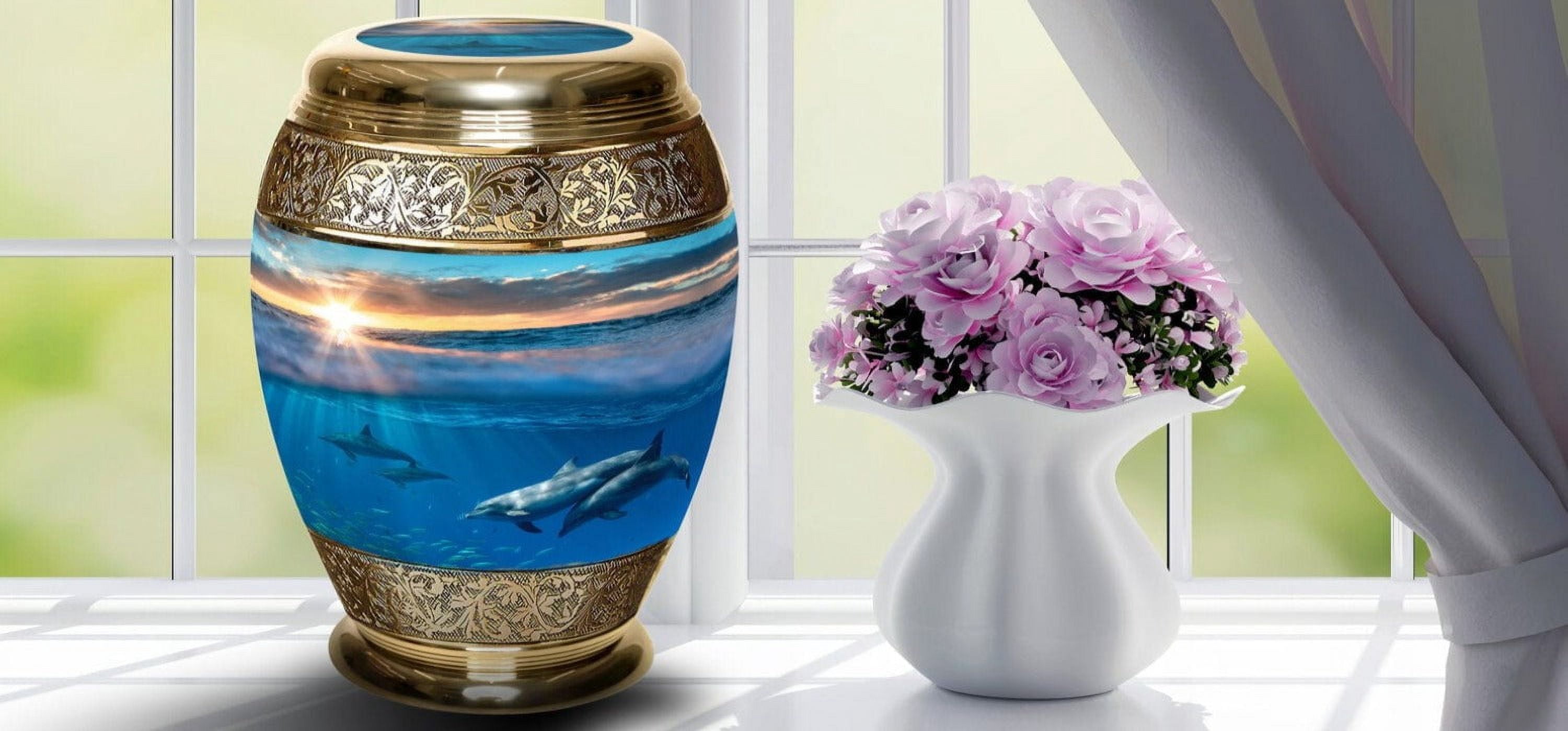 Divine Dolphins Cremation Urns for Human Ashes Adult Urns for Cremation Ashes Urns for Adult Cremation Ashes Urns for Ashes Cremation Urns for Human Ashes Adult 200 Cubic Inches Small