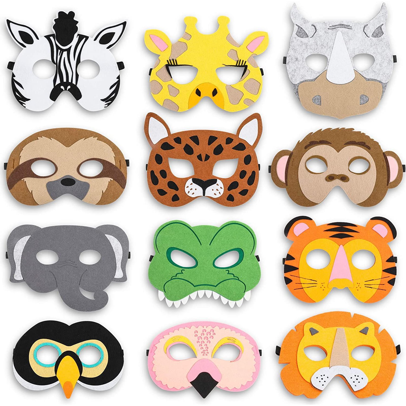 Animal Faces Fox 7 Inch Paper Plates 8 Pack Safari Jungle Party Supplies 