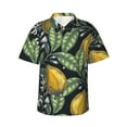 thumbnail image 1 of Fotbe Citrus Fruits Elegant Lemons Camisa Hawaiana para Hombre Unisex – Camisa Casual de Verano con Botones de Manga Corta de Algodón y Lino,XX-Large, 1 of 7