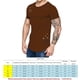 thumbnail image 4 of Camisetas de cuello redondo sueltas de color sólido rasgadas para hombre Camiseta de manga corta curvada ahuecada informal para hombre kenally FS7578-40, 4 of 4