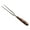 #02 B【1x Barbecue Fork】, variant on SouMaox Stainless Steel Barbecue Fork, Redwood Handle Meat Turner, Carving Prongs Slicing Roast for Outdoor Backyard Grilling Parties