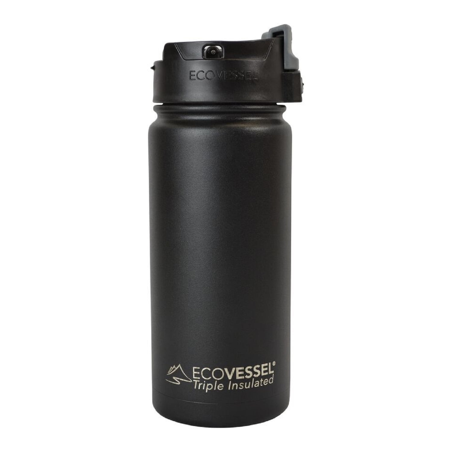 Eco Vessel Perk Triple Insulated SS Coffee/Tea Bottle Black