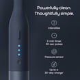 thumbnail image 3 of quip Ultra Lite Sonic Toothbrush Timed Electric Toothbrush with Case 15x More Plaque Removal EasyClick Brush Pod 3 Intensities 30 Day Battery Life Charge Ash, 3 of 11