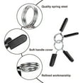thumbnail image 3 of 6 Pack 1 Inch (25 mm) Barbell Clip -Dumbbell Spring Collars for Standard Weight Bar,Working Out,Str, 3 of 5