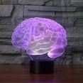 thumbnail image 3 of Lámpara de mesa LED 3D modelo de cerebro humano WEIHJMXG que cambia de color, 3 of 5