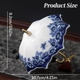 thumbnail image 4 of Ceramic Tea Umbrella Diffuser, Rotating Porcelain Strainer with Fine Micro-Pore & Drip Base, Heat-Resistant for Loose Tea & Coffee, 4 of 9