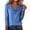 Blue, variant on 2026 New!Women's Cowl Neck Long Sleeve Tops, Trendy Draped Loose Fit Elegant Blouses