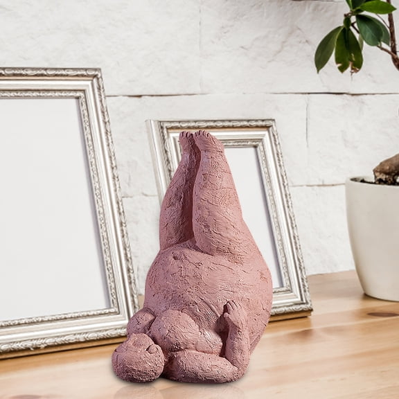 Clearance Desktop Ornament under $10,Abstract Sculpture Graceful Yoga Fat Woman Artwork Bedroom Living Room Home Decoration Ornaments