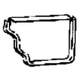 thumbnail image 2 of Amerimax Home Products 29206 5 in. Mill Finish Galvanized Steel Right End Cap, 2 of 3