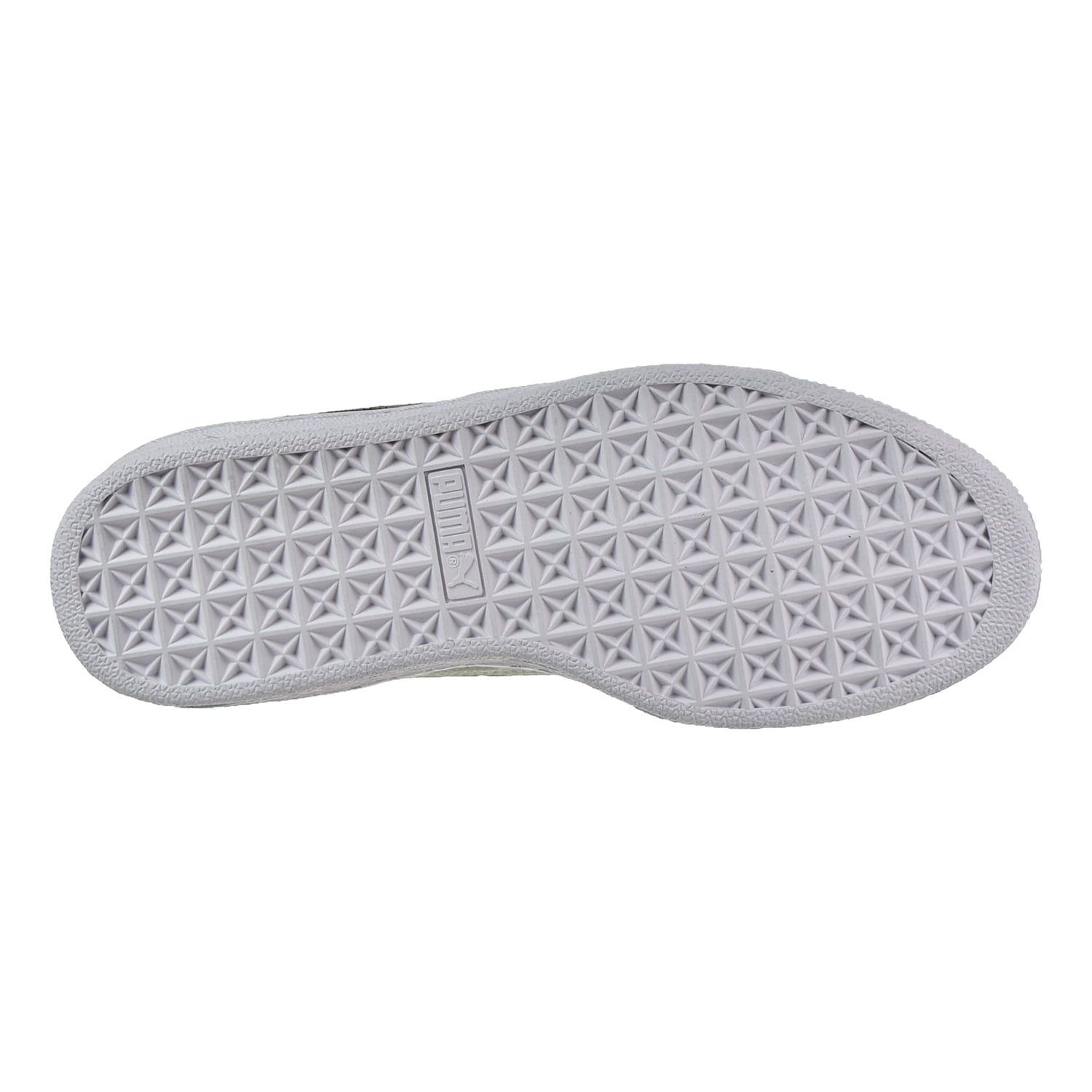 Suede Jr Gradeschool Boys Shoe Size 7, Color: Black/White