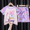 thumbnail image 1 of Pijama de Anime Kawaii Sanrioed My Melody Cinnamoroll Hellokittys para niños, traje de verano, ropa de casa de manga corta con dibujos animados bonitos, 1 of 4