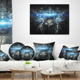 thumbnail image 4 of Designart Woman Suit with Relief - Abstract Throw Pillow - 16x16, 4 of 5