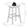 thumbnail image 3 of Winsome Inglewood 3PC High Table Set with Saddle Seat Stools, 3 of 5