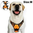thumbnail image 1 of Orange Dog Harness,No-Pull Pet Harness with 1 Leash Clips,Adjustable Soft Padded Dog Vest,Reflective, 1 of 5