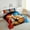 Red Blue, variant on Erosebridal White Red Fox Bedding Sets Toddler with Comforter, Fire Lake Duvet Insert, Jungle Animal Decor, Reversible 2pcs