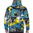 thumbnail image 7 of Haiem Goal Time Patterned Men's Hoodie with Kangaroo Pocket - Ideal Pullover Sweatshirt for Daily Wear, Travel, and Home-Large, 7 of 7