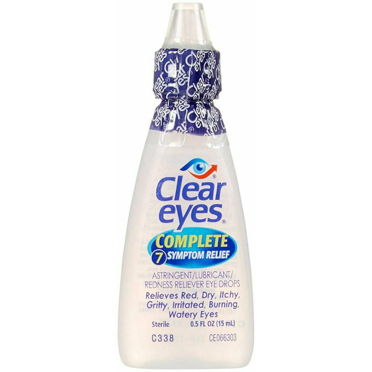 Clear Eyes Complete 7 Symptom Relief Eye Drops - 0.5 fl oz bottle