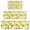Yellow Lemon Fruit, variant on Yellow Lemon Fruit Slices White Pattern Kitchen Rugs Sets Of 3,Kitchen Runner Rugs Non Skid Washable,Decorative Kitchen Floor Mats for Kitchen,Sink,Laundry,17"x30"+ 17"x47" + 17"x59"
