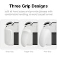 thumbnail image 2 of NeoGrip Bundle: an Ergonomic Grip Hard Shell with Replaceable Grips [to fit All Hands Sizes] for Nintendo Switch OLED and Regular Model, 2 of 4