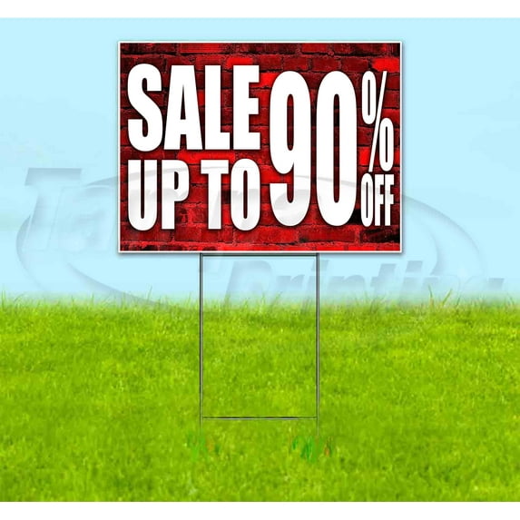 Sale Up To 90% Off (18" x 24") Yard Sign, Includes Metal Step Stake