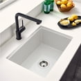 thumbnail image 2 of Houzer Platus 26 in White Fireclay Undermount Square Single Bowl Kitchen Sink - PTU-2800 WH, 2 of 7