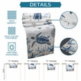 thumbnail image 6 of Blue Turtle Coastal Table Runner 36 Inches, Beach Starfish Nautical Coral Shell Bed Runner Dresser Scarves Tabletop for Indoor Outdoor Parties/Ceremony/Banquet, 13"x 36", 6 of 9