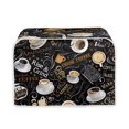 thumbnail image 1 of Kathyboom Coffee 2 slice Toaster Cover Appliance Cover Toaster Dust And Fingerprint,Washable Kitchen Accessories, 1 of 4