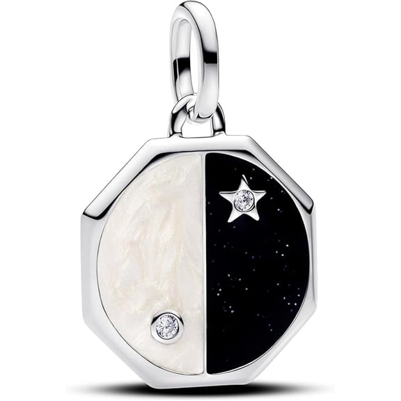 Pandora Yin & Yang Dangle Charm Sterling silver