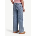 thumbnail image 2 of Justice Girls Cargo Wide Leg Jeans, Sizes 6-18, Slim & Plus, 2 of 10