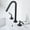Chrome, variant on Basin Mixer Faucet 3 Hole Brass Hot and Cold Water Double Handle Bathroom Faucet Sink Faucet-Grey