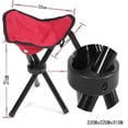 thumbnail image 2 of triangular folding stool convenient fishing stool(red), 2 of 2