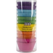 Standard Cupcake Liner Baking Cups, 300 Count, Rainbow Bright Colors