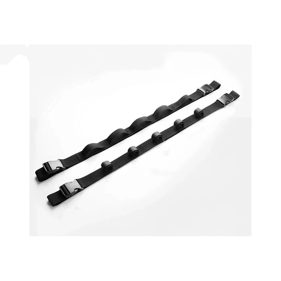 2 Pack Vehicle Fishing Rod Holder for Car, Fishing Pole Car Rack 5 Rods Capacity,  Horizontal Car Roof Fishing Pole Storage Carrier Belt for SUV, Truck and Van, black