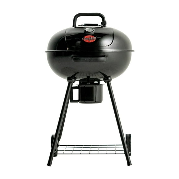 Char-Griller 22 inch Kettle Grill | Charcoal Grill | Black Portable Outdoor BBQ Grill with Lid
