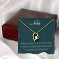thumbnail image 3 of To My Nana Gift Necklace Grandma Necklace, Grandma Christmas Gift, Nana Necklace, Xmas Gift For Grandma - Forever Love Necklace - White Gold or Yellow Gold - Gift Box, 3 of 5