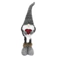 thumbnail image 6 of OUNONA Plush Sitting Santa Claus Decoration in Grey for Christmas Desktop, Holiday Tabletop Ornament, Festive Home Decor, 6 of 8
