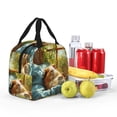 thumbnail image 6 of Lsque Lazy Home Style Guinea Pig Pattern Lunch Bag Women/Men Insulated Lunch Box,Small Leakproof Cooler Food Lunch Containers Reusable High Capacity Lunch Tote Bags, 6 of 6