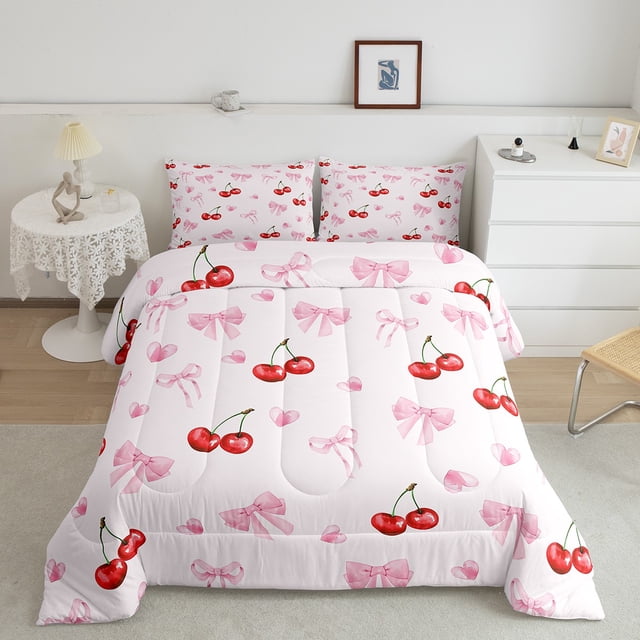 Erosebridal Happy Caming Bedding Full Comforter Set, Cartoon Flower Down Comforter, Adventure Theme Decor, Lightweight 3pcs