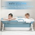 thumbnail image 6 of Nanly Portable Bathtub, Foldable Bathtub for Adults Kids, 54 inch Separate Family Bathroom SPA Therapy Tub with Handle for Shower Stall, Soaking Hot SPA and Ice Bath Tub, 6 of 10