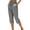 Black, variant on Capri Pants for Women Petite Stripe Casual Lightweight Slacks Trendy Summer Lounge Drawstring Capris with Pockets