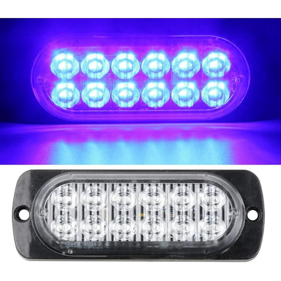 Strobe Side Marker Lights, 4PCS 12LED Car Marker Lights Car Side Indicators Lights 12V 24V Front Rear Side Light Position Lamps for Truck Trailer