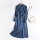 thumbnail image 1 of Tangada moda mujer elegante satén vestido manga larga Oficina señoras Midi vestido con barra 6D105 Tan Jianjun  unisex, 1 of 2