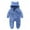 Blue, variant on Itsun Infant Newborn Baby Girls Boys Bear Warm Thick Snowsuit Hooded Coat Jumpsuit Brown (0-24Months)
